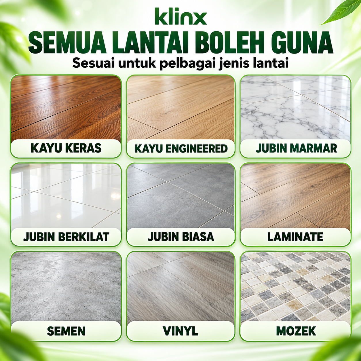 Serap kotoran, minyak dan rambut sekali lap